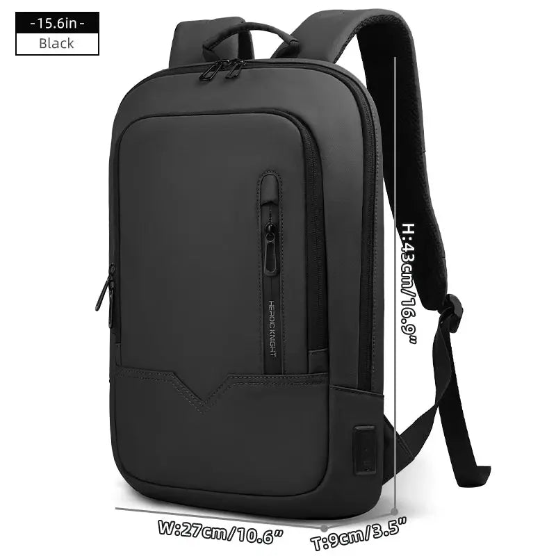 Heroic Knight Laptop Work Backpack Slim Men Waterproof Multifunctional 15.6"17" Business Trip Backpack Fashion Male School Bag - Suncollections