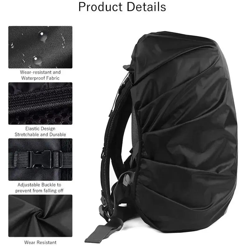 Reflective Waterproof Backpack Rain Cover Outdoor Sport Night Cycling Safety Light Rain Cover Case Bag Outdoor Camping Hiking - Suncollections
