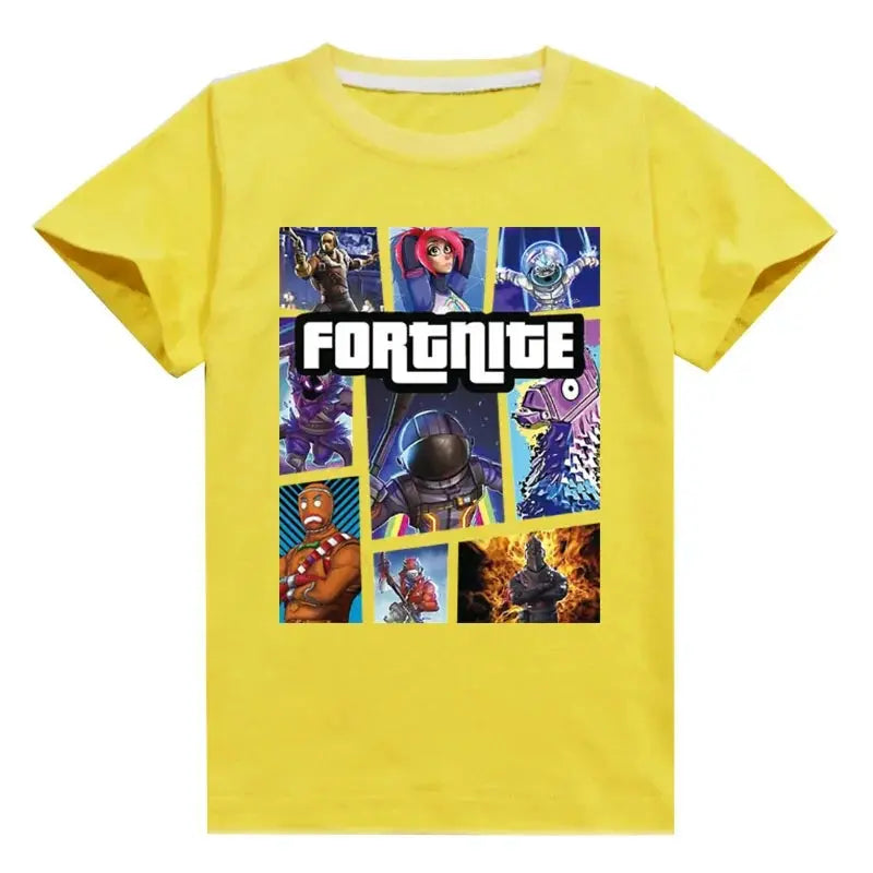Fortnite T-Shirt Summer Cartoon Children Short Sleeve T-Shirt for Boys Girls Kids TShirt Clothing Print Clothes - Suncollections