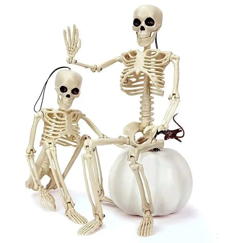 Halloween Skull Skeleton 40/90cm Posable Skeleton Human Shape Bones Halloween Party Home Decorations Haunted House Horror Props Suncollections