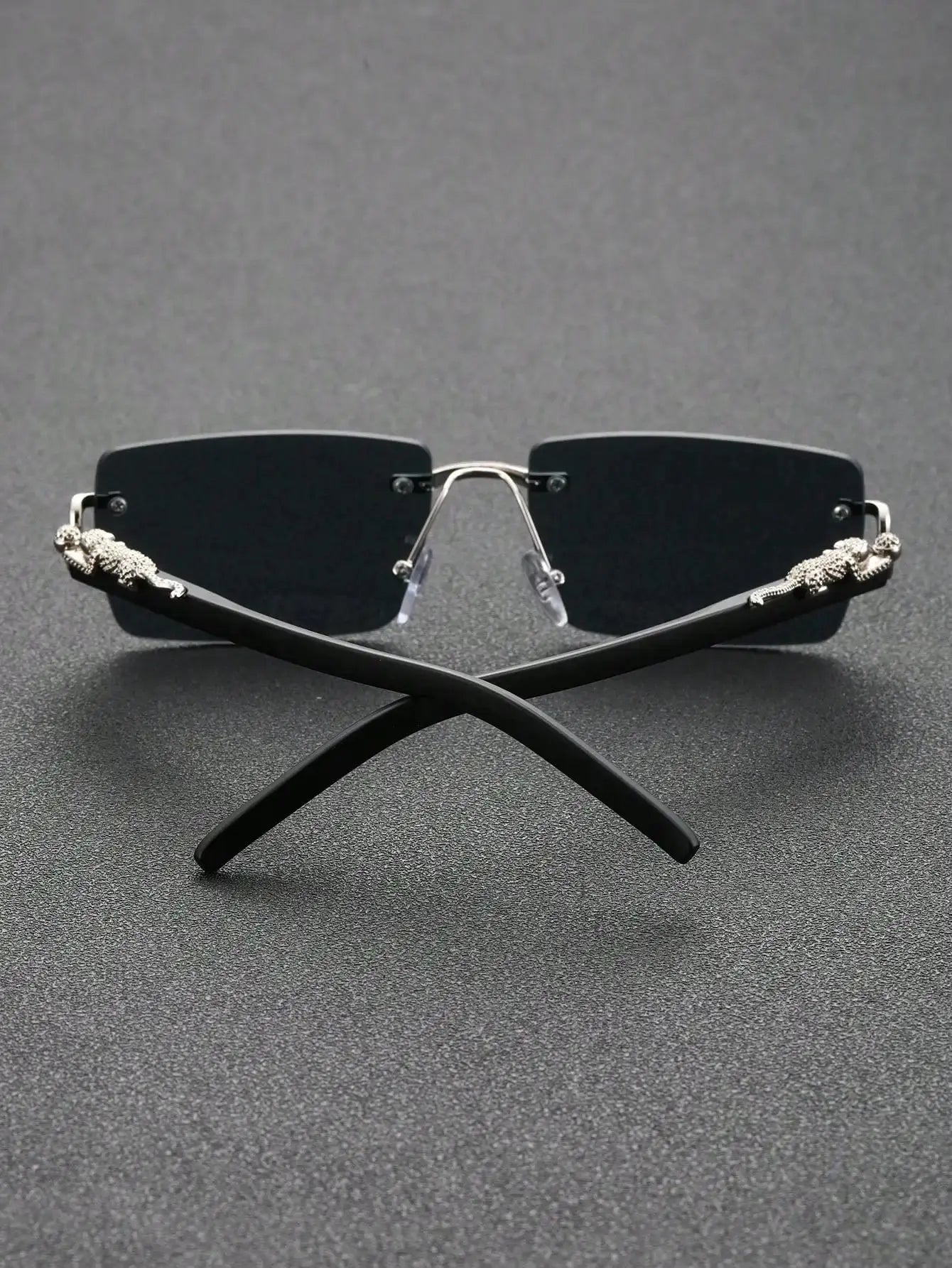 1/2 PCS Fashionable Trendy Frameless Rectangular Personalized Sunglasses For Daily Life - Suncollections