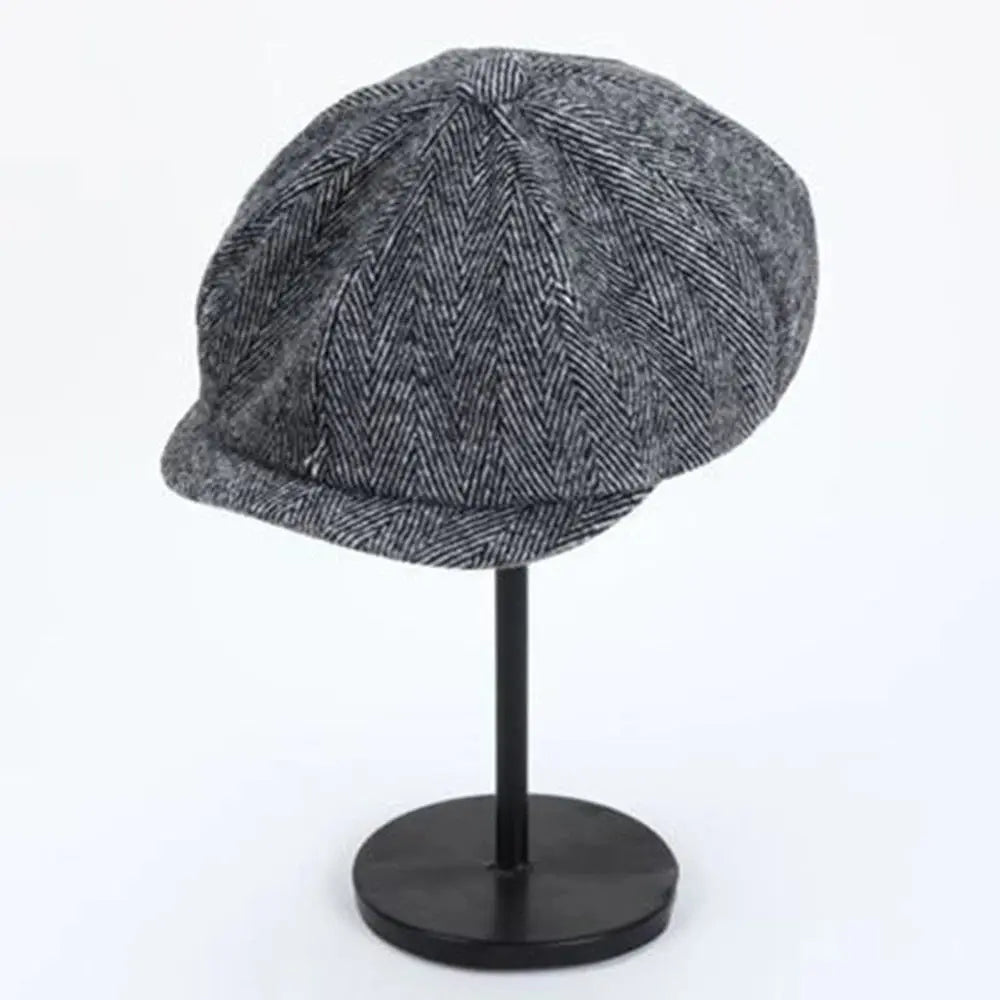 High Quality Wool Octagon Men's Peaky Blinders English Berets Retro Artsy Newsboy Hats Fashion Painter Caps - Suncollections