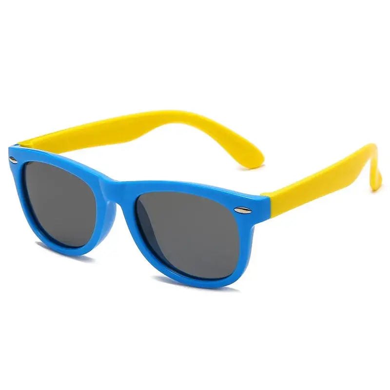 Kids Silicone Round Sunglasses Classic UV400 Eyewear for Boys Girls Computer Goggles Children Sunglasses UV Protection Eyewear - Suncollections