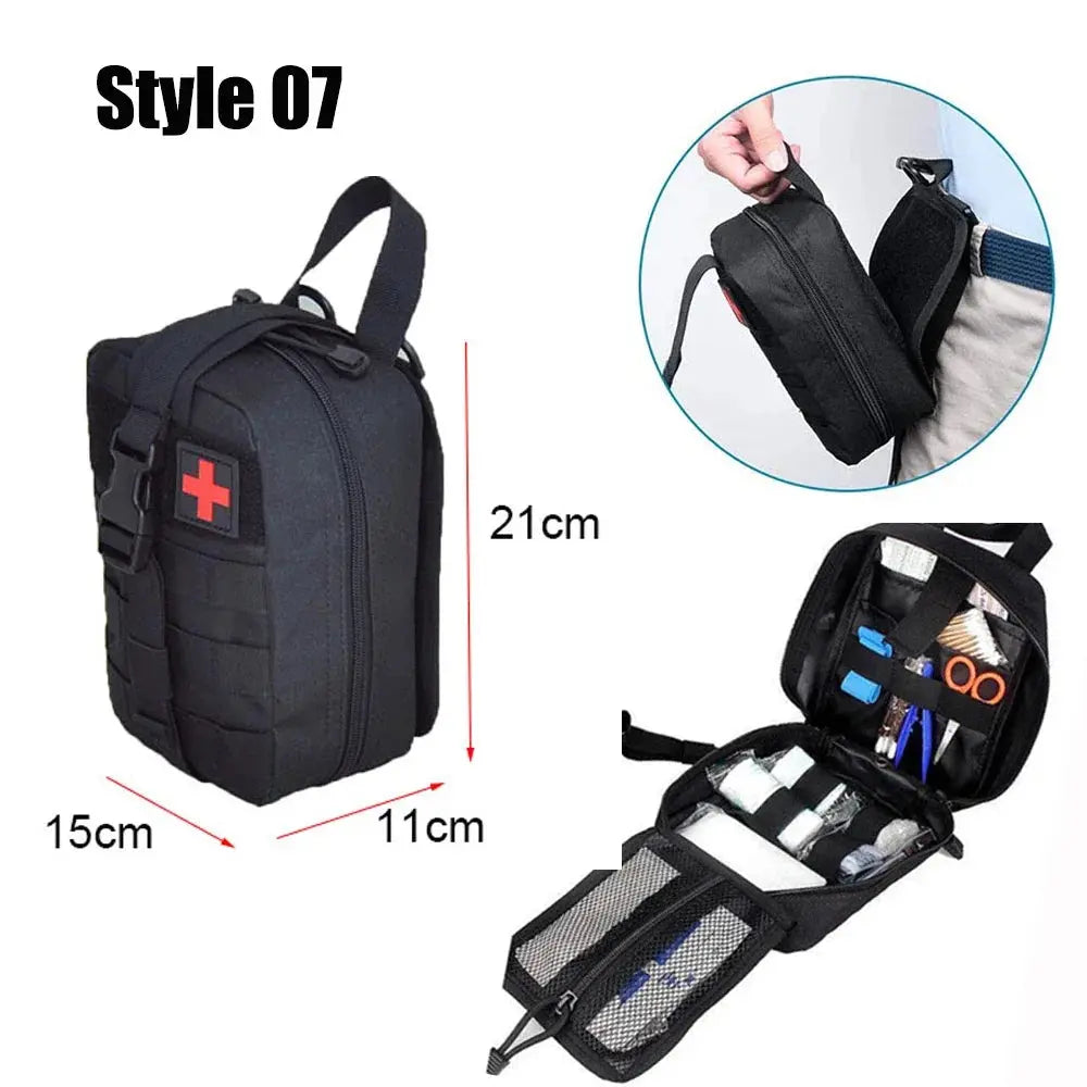 Ophidian IFAK EDC Bag Waist Belt Pack Hunting Vest Emergency Tools Pack Outdoor Medical First Aid Kit Camping Survival Pouch - Suncollections