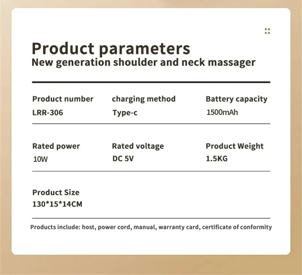 Wireless Electric Shiatsu Neck and Back Massager - Suncollections