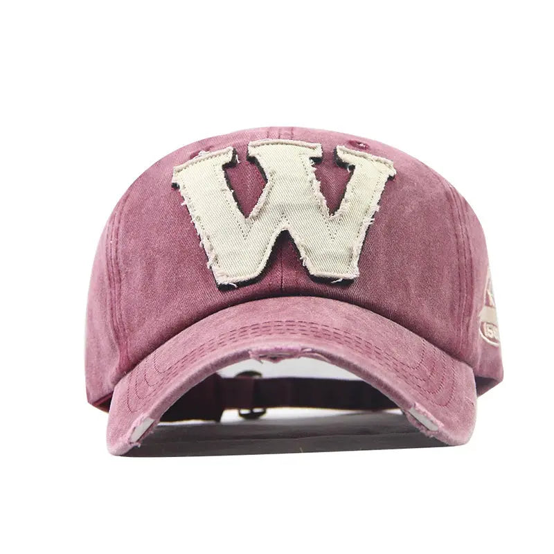 W Letter Baseball Cap - Suncollections
