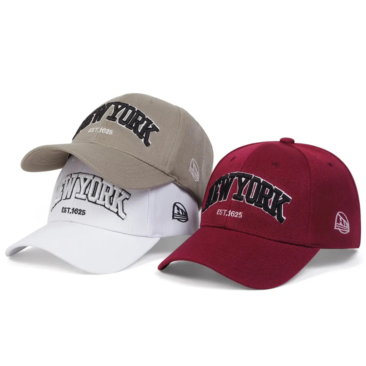 Unisex NEWYORK Letter Embroidery Baseball Caps Spring Autumn Outdoor Sunscreen Hat Adjustable Casual Trucker Hats - Suncollections