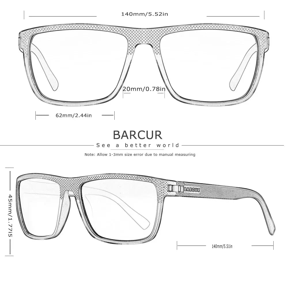 BARCUR Sports Sunglasses for Men Polarized FishingTravel TR90 Light Weight Sun Glasses Women Eyewear Accessory Oculos - Suncollections