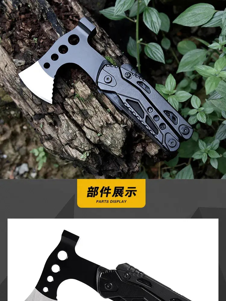 LETGOS Multitool camping axe 16-in-1 portable Gear survival tool - Suncollections