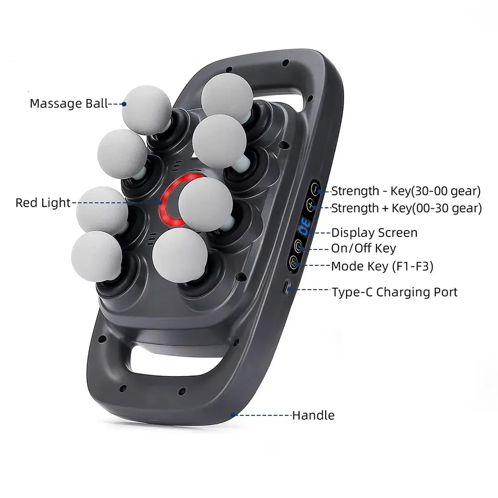 8-Head Fascia Gun High-Frequency Vibration - Suncollections
