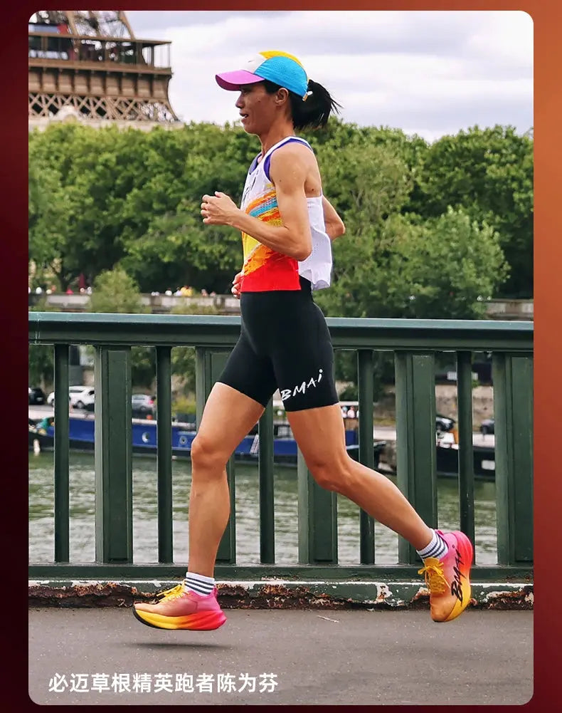 BMAI 42KM Marathon Women's Sneakers Cushioning Running Shoes for Women Breathable Black Sports Shoes Luxury Designer Trainers Suncollections