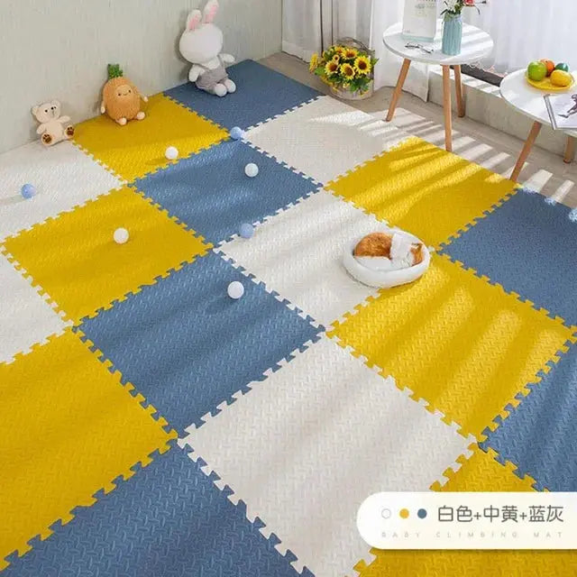 16pcs Foam Baby Play Mat Puzzle Mat Kids Interlocking Exercise Tiles Rugs Puzzle Floor Tiles Toy Carpet Soft Carpet 30*30*1cm Suncollections