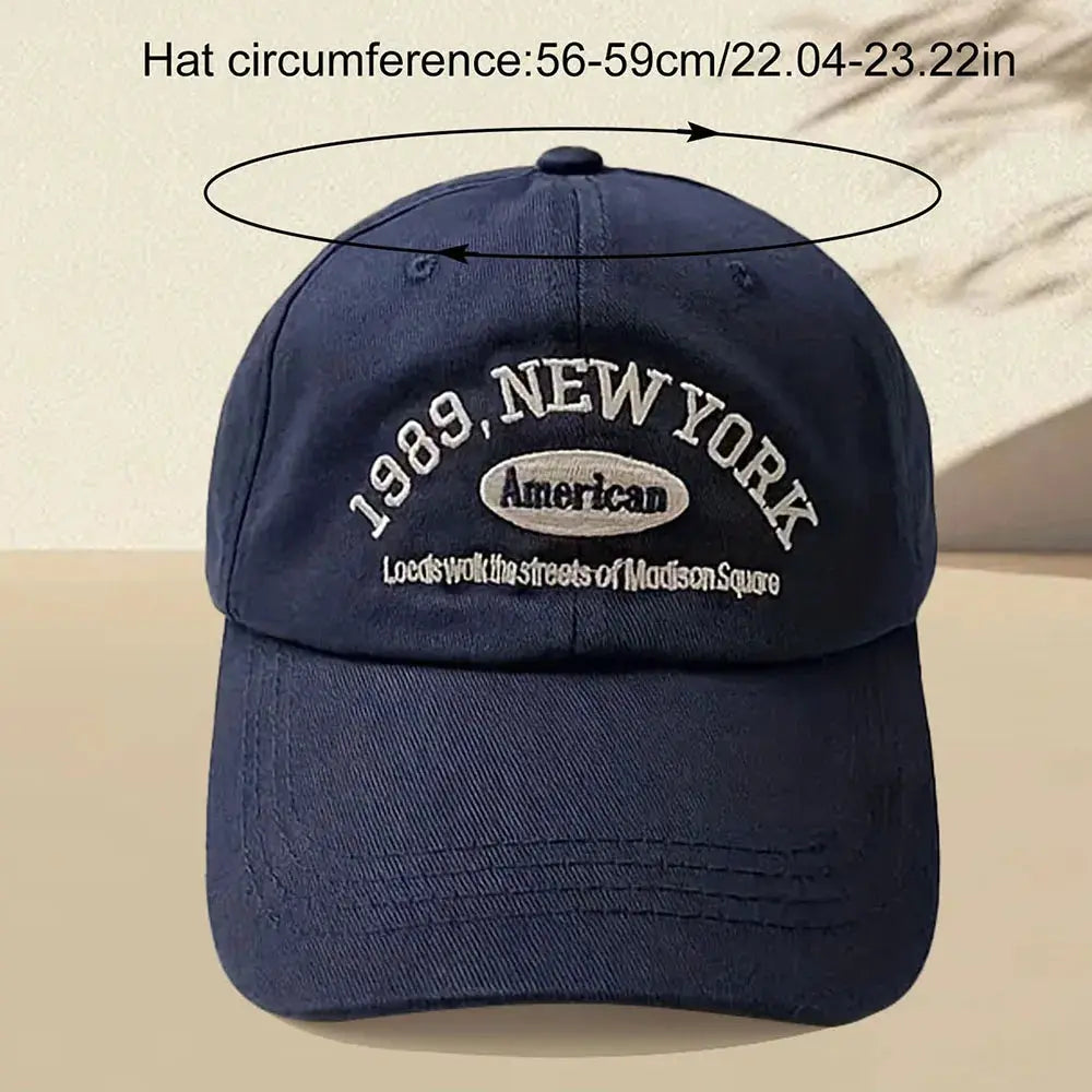 One Retro Embroidered Adjustable Baseball Cap - Suncollections