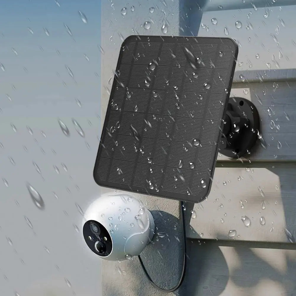 5V 20W Solar Panel For Eufy Eufycam 3/3C/2/2C/2Pro Wall Mount Solar Cell System IP65 Waterproof With 9.8ft Cable,1-3Packs - Suncollections