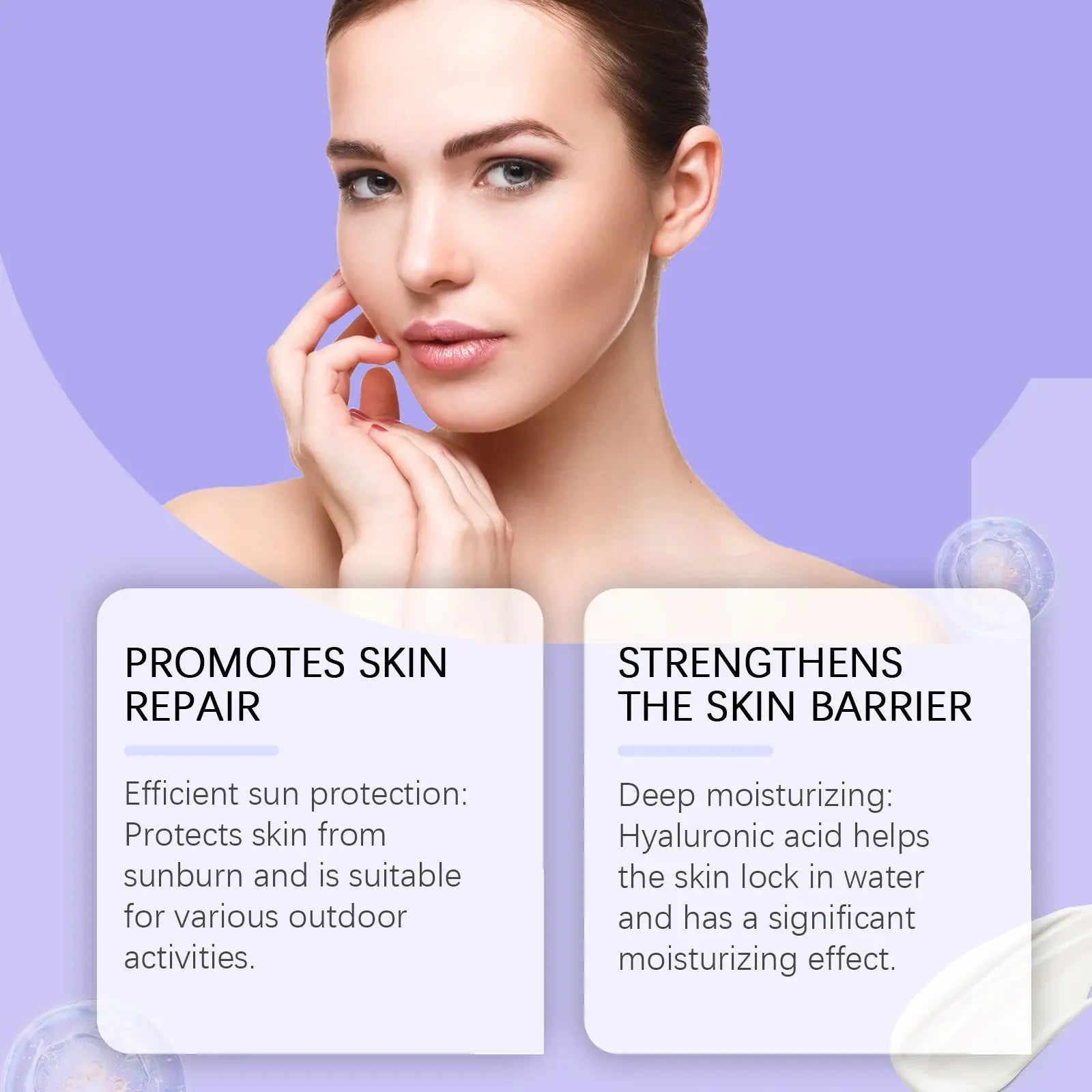 Sunscreen Cream Spf 90+ UV Protective Sunburn Repair Cream Sun Block Isolation Cream Moisturizing Oil-Control Skin Care Products - Suncollections