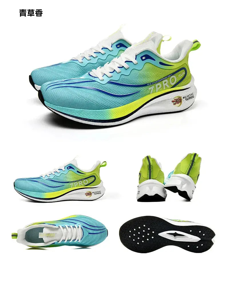 NEW Marathon Carbon plate Men Sports Running Shoes Breathable Lightweight Women's Comfortable Athletic Nonskid Sneakers Suncollections