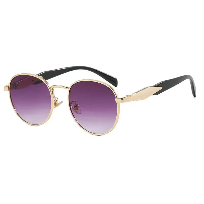 Vintage Round Metal Sunglasses Women New Fashion Retro UV400 - Suncollections