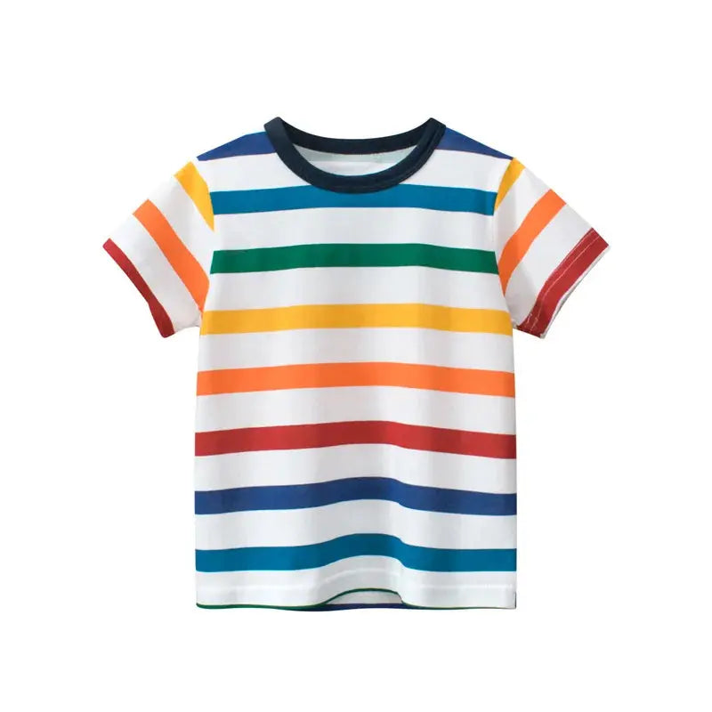Children Short Sleeve T-shirts Korean Version Kids Clothing Boy Baby Cotton Tees 2-9 Years Summer Cartoon Tops - Suncollections