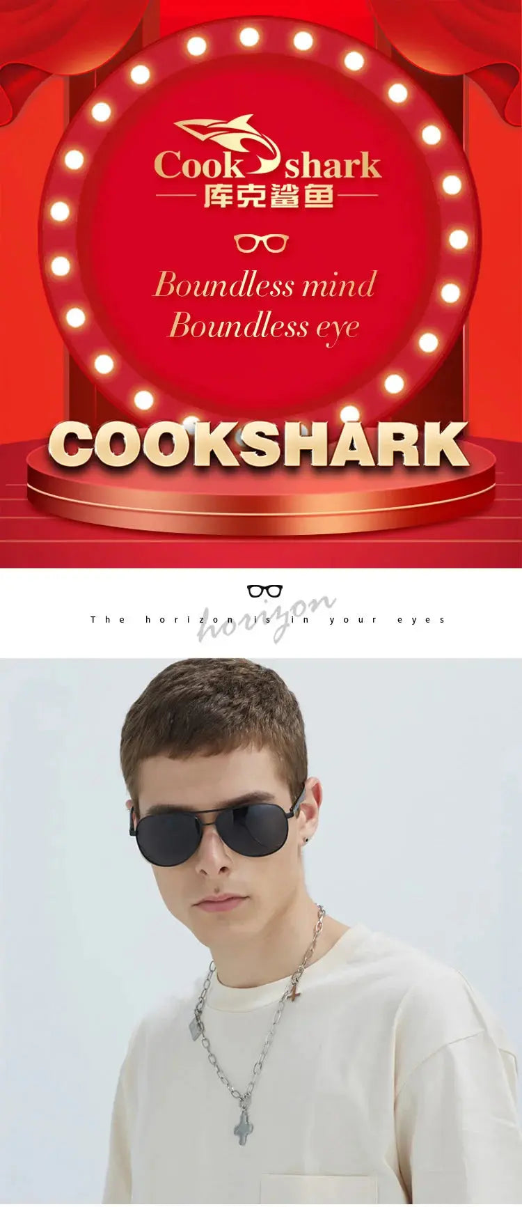 Cook's color-changing sunglasses polarized sunglasses for men's driving day and night dual-purpose driving mirror fishing glasse - Suncollections