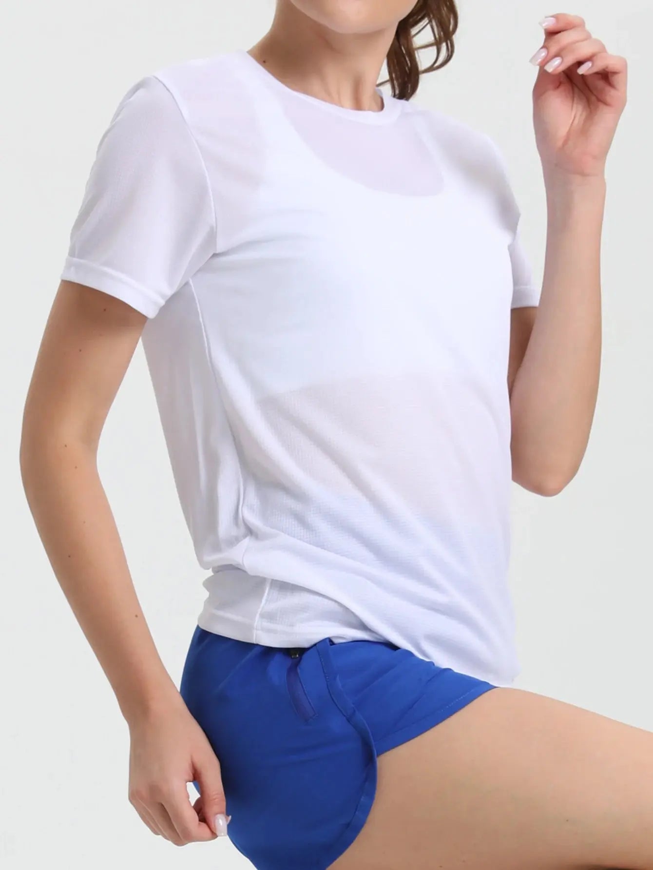 Women's Solid Color Ultralight Quick Dry Sport T-Shirt,Breathable Lightweight  ,Running Gym Compression Shirt - Suncollections