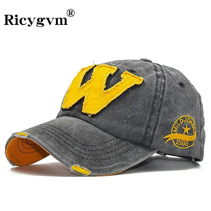 W Letter Baseball Cap - Suncollections