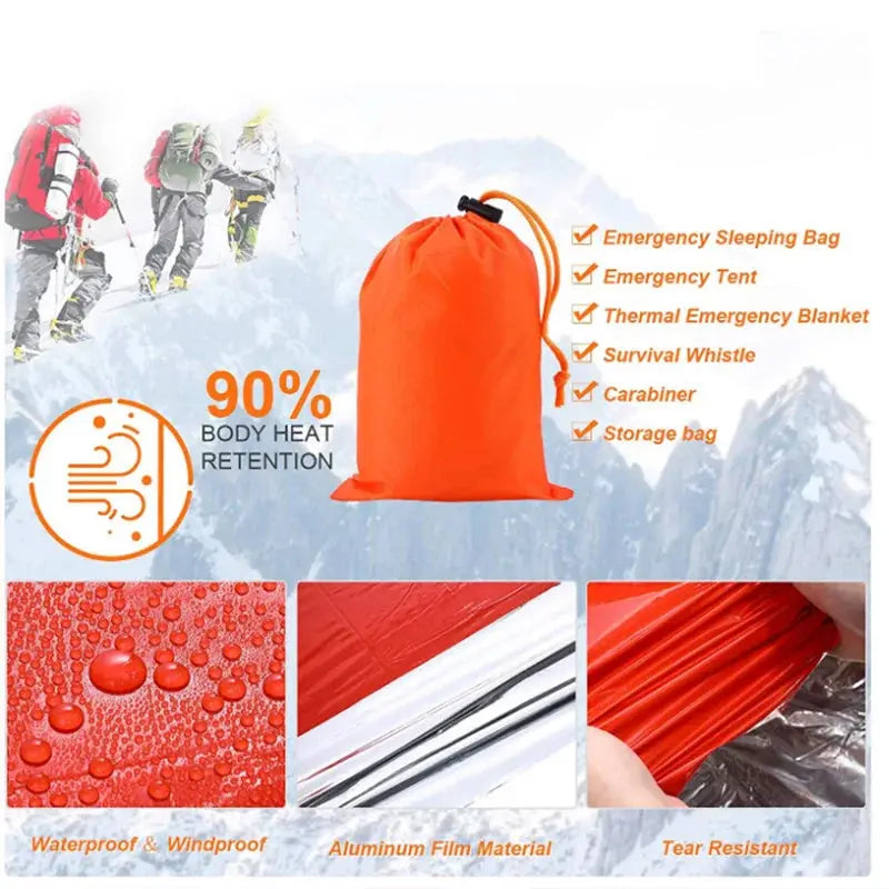 Portable Waterproof Emergency Survival Sleeping - Suncollections