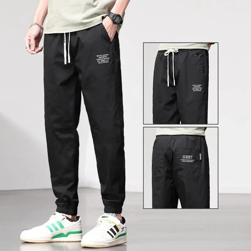 Spring Summer New Style Elastic Waist Casual Pants for Men Suncollections