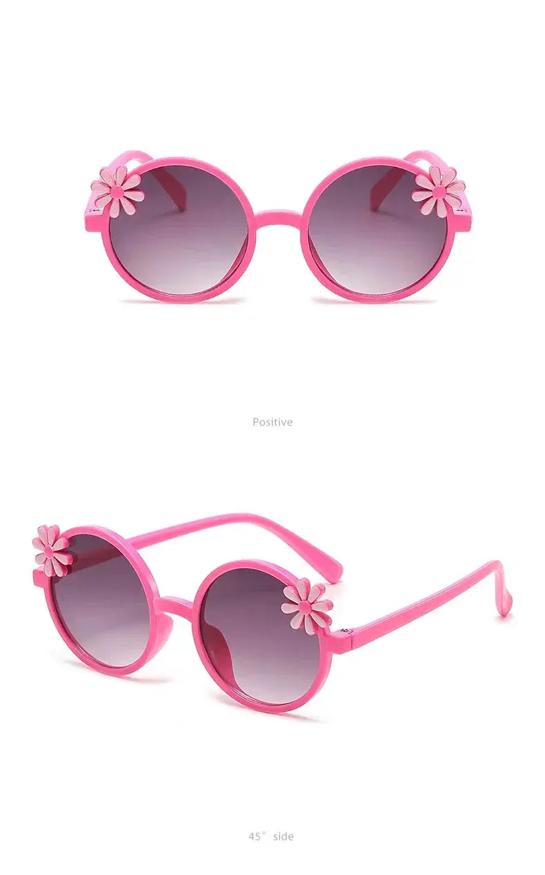 New Children's Glasses Floret Anti-ultraviolet Fashion Children's Sunglasses Outdoor Shading Travel Children's Mirror Eyewear - Suncollections