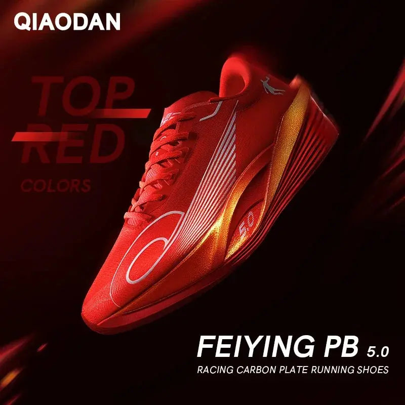 QIAODAN Feiying PB5.0 Professional Marathon Racing Running Shoes Men's 2025 Full-length Carbon Plate Sports Shoes QDB023252299 Suncollections