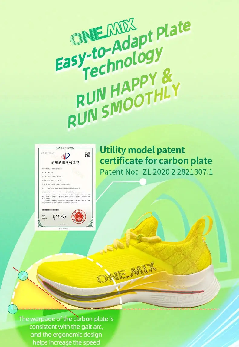 ONEMIX Carbon Plate Marathon Running Racing Shoes Professional Stable Support Shock-relief Ultra-light Rebound Sport Sneakers Suncollections