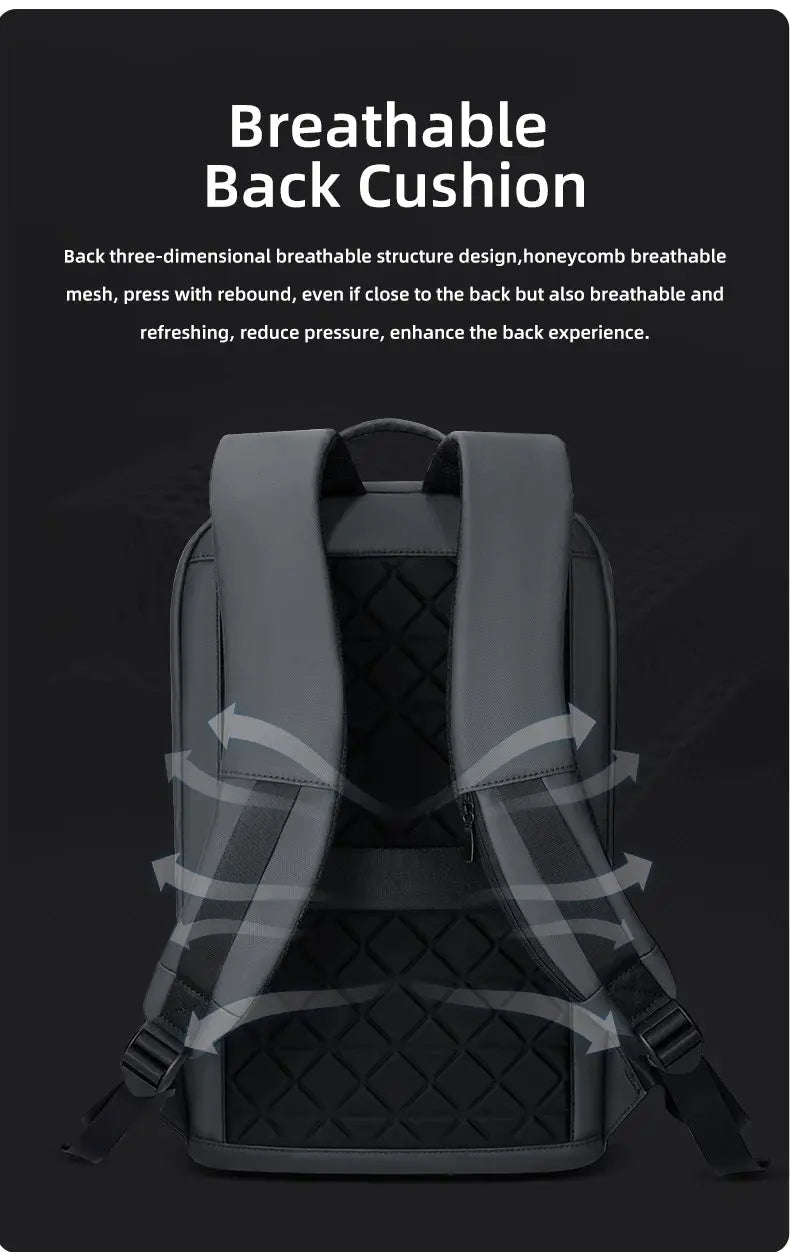 Heroic Knight Laptop Work Backpack Slim Men Waterproof Multifunctional 15.6"17" Business Trip Backpack Fashion Male School Bag - Suncollections