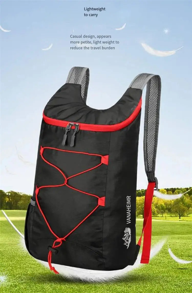 Camping Hiking Multifunctional Outdoor Folding Sports Backpack Ultra Lightweight Carrying Waterproof Nylon Fabric Fitness Bag - Suncollections