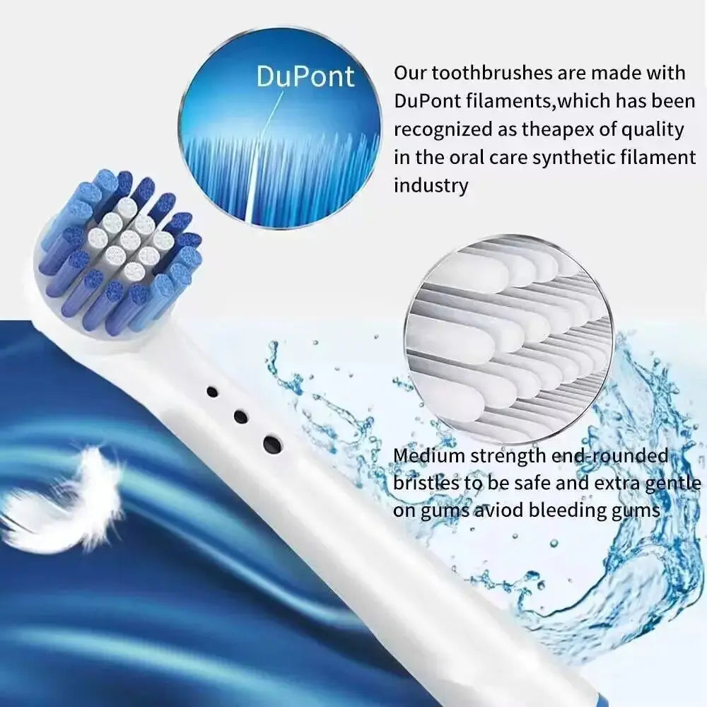 16/20PCS Brush Head nozzles for Oral B Electric Toothbrush Replacement Head Refill Sensitive Floss Cross Action for Oralb - Suncollections