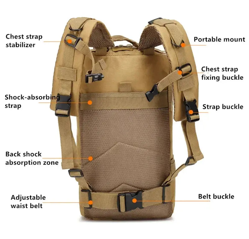 Backpack Outdoor Travel Fishing Camouflage Bag - Suncollections