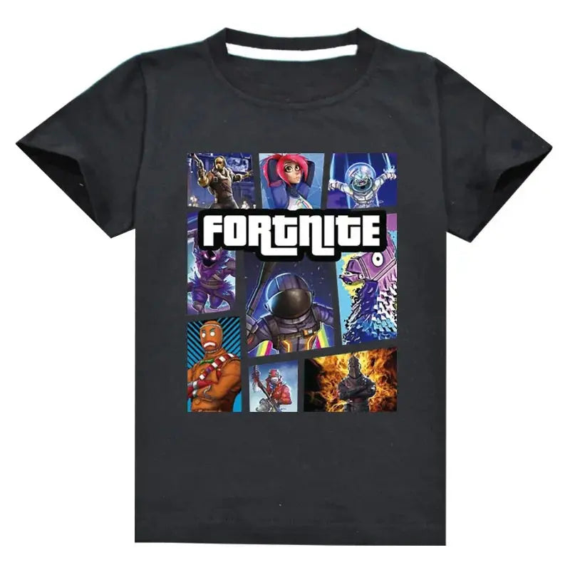 Fortnite T-Shirt Summer Cartoon Children Short Sleeve T-Shirt for Boys Girls Kids TShirt Clothing Print Clothes - Suncollections