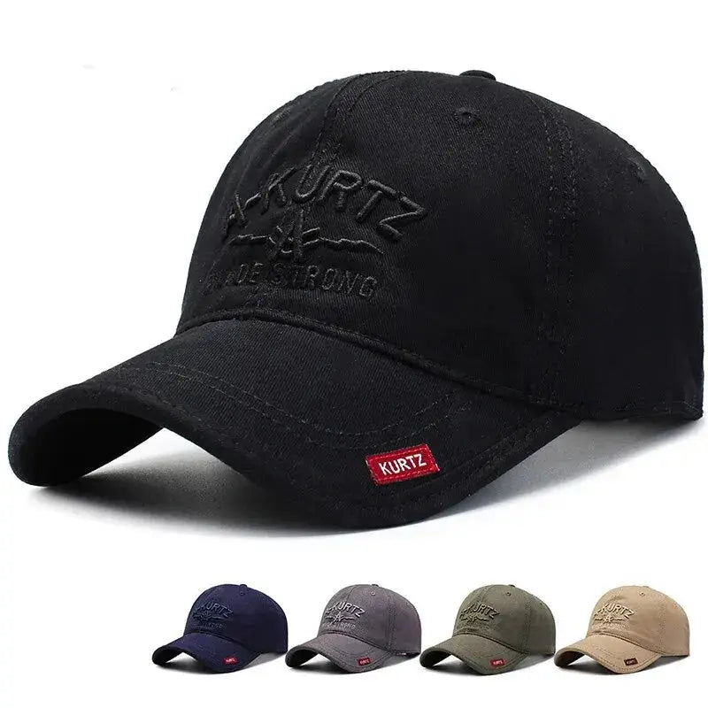 Spring New Baseball Cap Men's Korean Version Trendy Cap Outdoor Embroidery Sunhat Women's Sunscreen Cap Red Label Small A - Suncollections