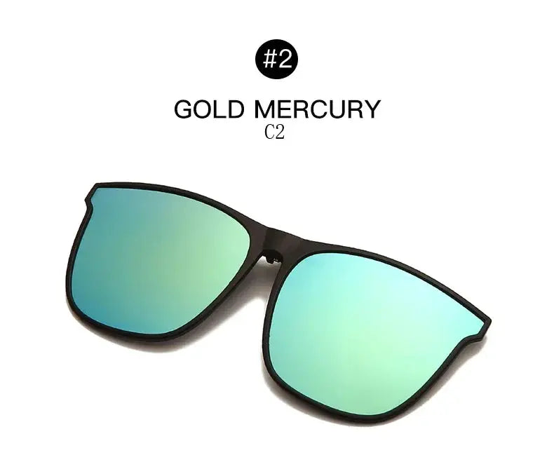 Polarized Clip On Sunglasses Men Car Driver Goggles Night Vision Glasses Anti Glare Vintage Square Glasses Oculos - Suncollections