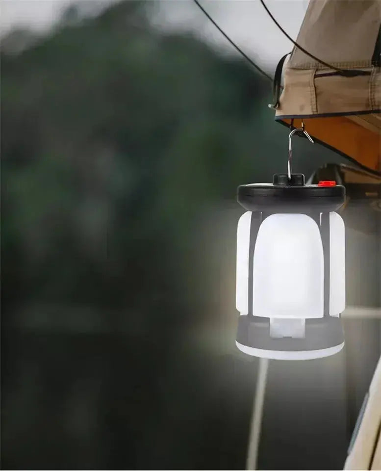 High Power Solar LED Camping Lantern Rechargeable 4500mAh 1000LM Emergency Power Bank Foldable 6 Light Modes for Camping Fishing - Suncollections