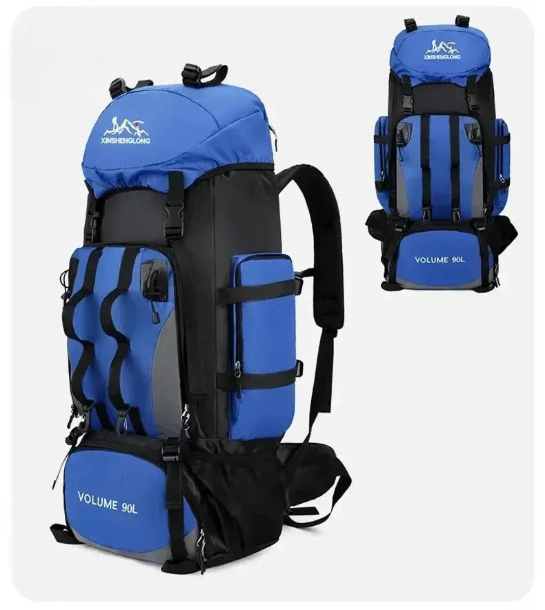 90L Waterproof Hiking Camping Backpack Trekking Bag Rucksack Large Capacity Travel Outdoor Sports Bags Camping Equipments - Suncollections
