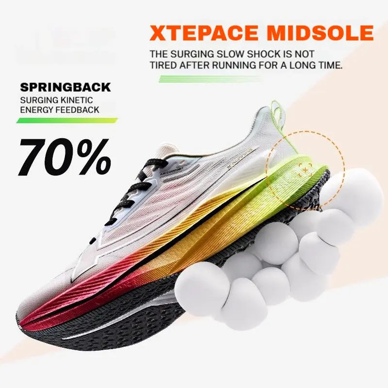 Xtep Men's Running Shoes 2000km 3.0 2025 Spring Lightweight Cushioned Wear-Resistant Training Jogging Sneakers 875119110032 Suncollections