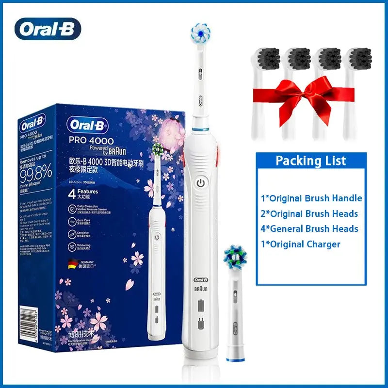 Oral B P4000 Electric Toothbrush 3D - Suncollections