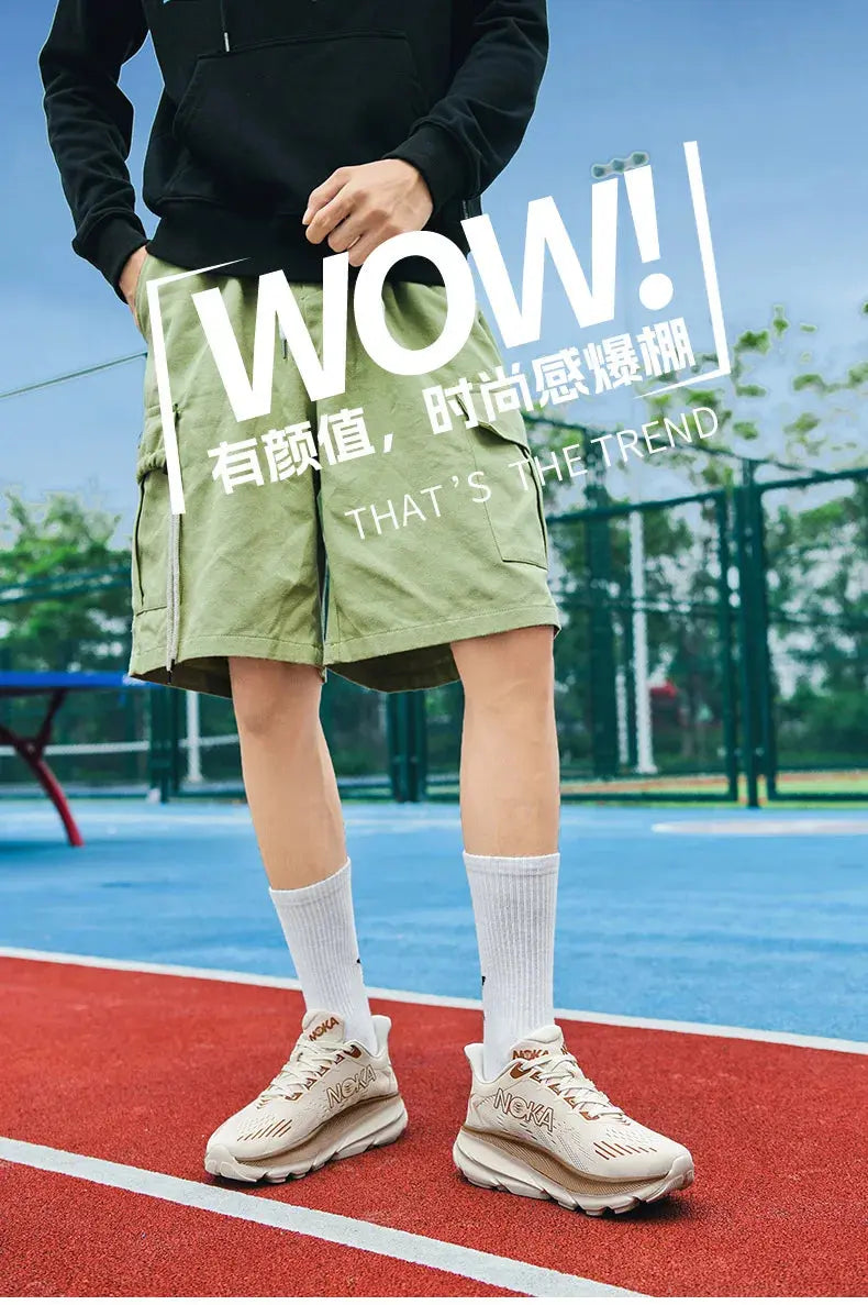 Marathon Carbon Plate Air Cushion Men Sports Running Shoes Breathable Lightweight Women's Comfortable Athletic Nonskid Sneakers Suncollections