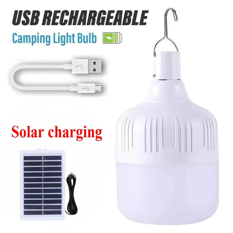 100-500W Rechargeable Portable LED Emergency Lights Outdoor Portable Lanterns Hanging Camping Energy Saving Bulb for Garden Tent - Suncollections