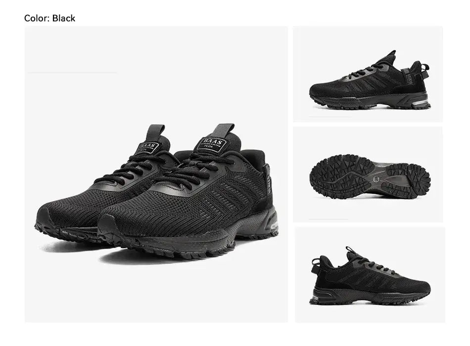 Men's Running Shoes Baasploa Male Sneakers Shoes Breathable Mesh Outdoor Grass Walking Gym Shoes For Men Plus Size 41-50 Suncollections