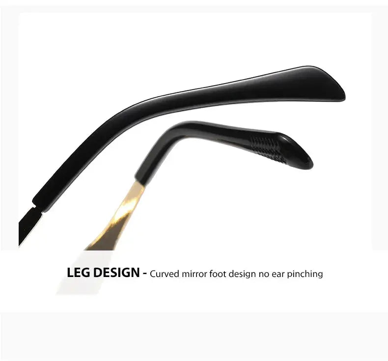 Fashion Oval Sunglasses Women Retro Trend Outdoor Metal Sun Glasses High Quality Classic Men Luxury Brand Eyewear UV400 Goggles - Suncollections