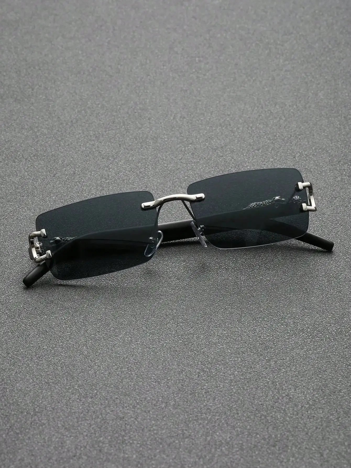 1/2 PCS Fashionable Trendy Frameless Rectangular Personalized Sunglasses For Daily Life - Suncollections
