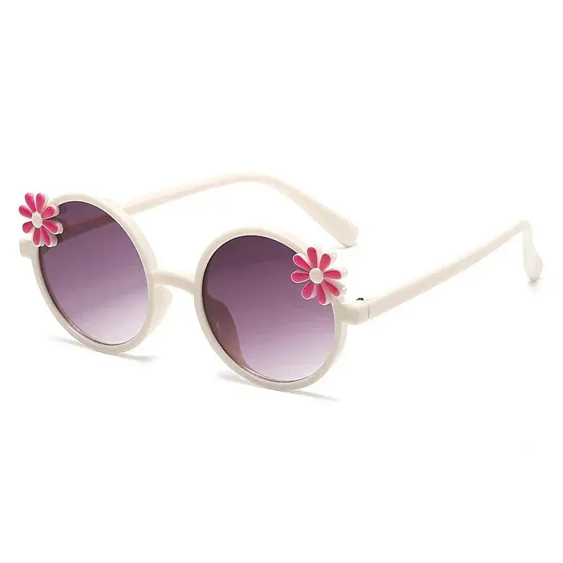 New Children's Glasses Floret Anti-ultraviolet Fashion Children's Sunglasses Outdoor Shading Travel Children's Mirror Eyewear - Suncollections