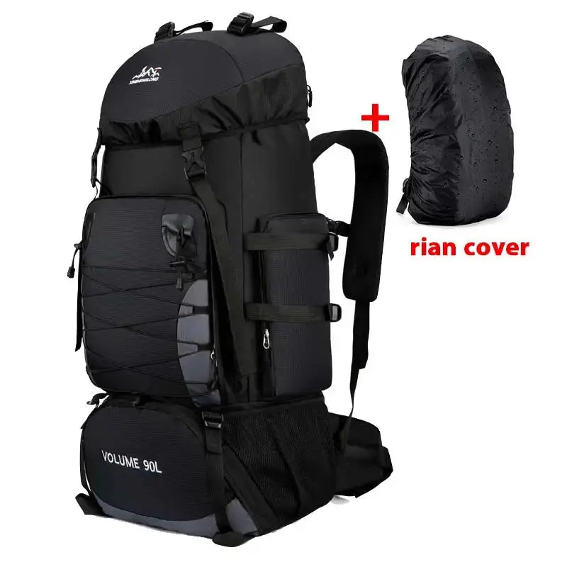 90L Travel Bag Camping Backpack Hiking Climbing Bags Mountaineering Large Sport Bag Outdoor Military Luggage Shoulder Pack - Suncollections