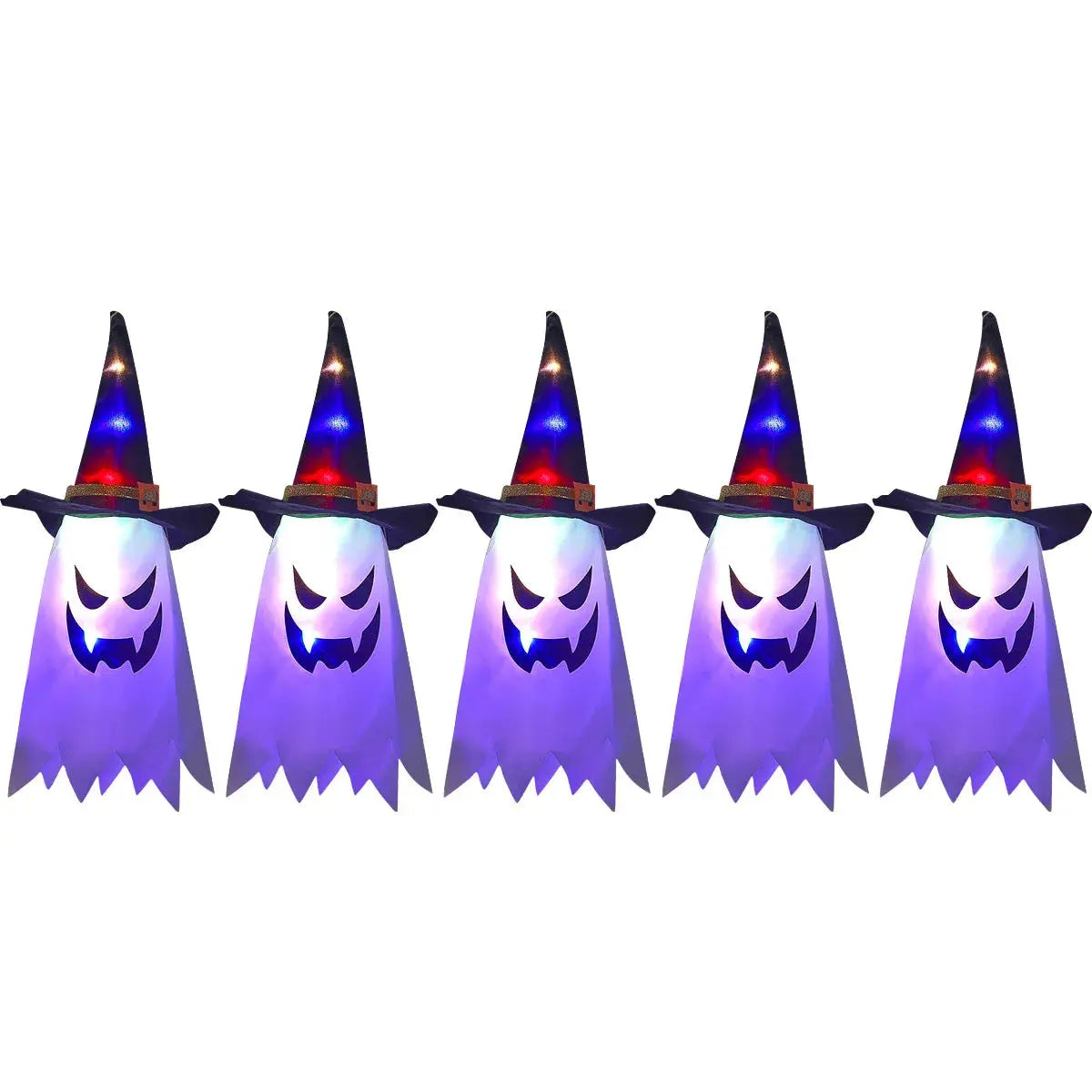 Halloween Wizard Hat Lamp Decoration Funny LED Lamp Halloween Atmosphere Indoor Outdoor Garden Party Home Decoration Supplies Suncollections