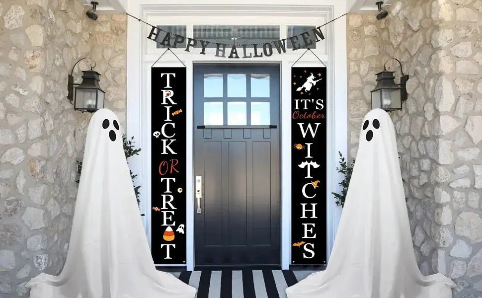 Ghost Spooky Halloween Decor Battery Light Home Ghost Front Porch Yard Courtyard Standing Halloween Horror Decoration Suncollections